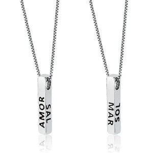 Amor, sol, mar, sal necklace