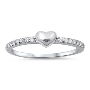 Little heart silver band