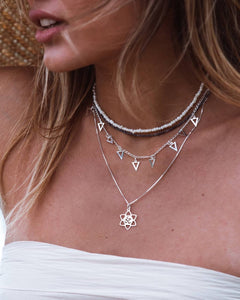 Triangle silver choker