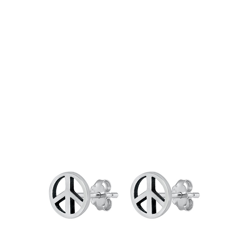 Peace sign earring