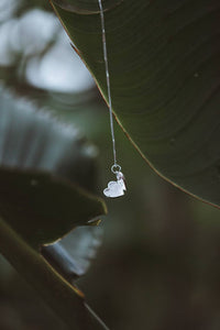 Heart locket silver necklace