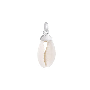 Real buzio shell and silver pendant