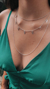 Triangle silver choker