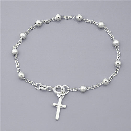 Rosary Silver Bracelet