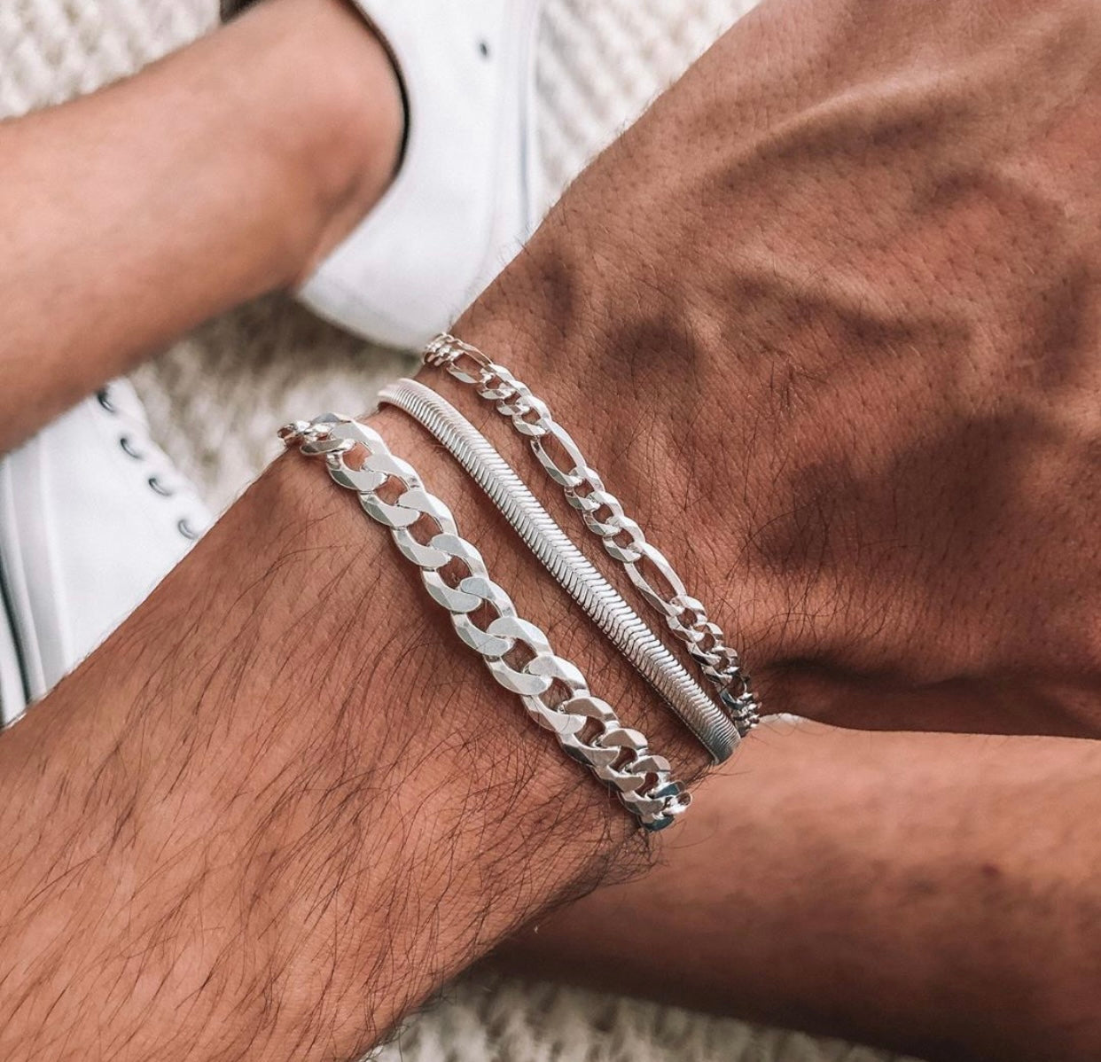 Snake silver bracelet